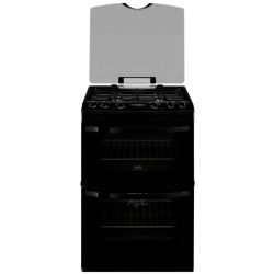 Zanussi ZCK68300B 60cm Dual Fuel Cooker in Black